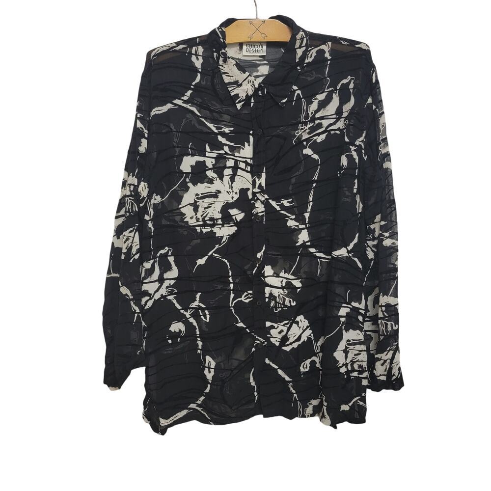 Sheer Art to Wear Blouse